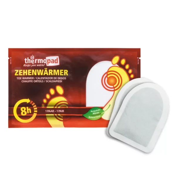 Officesoft kézmelegítő kiegészítő termék, Thermopad eldobható, egyszer használatos lábujj melegítő párna, lábujjmelegítő tasak
